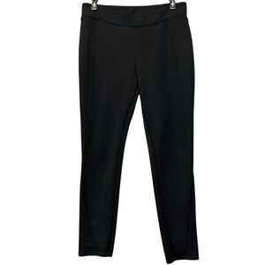 L'AMOUR NANETTE LEPORE Pants Womens Large Black Flat Front Ankle Stretch Pull On